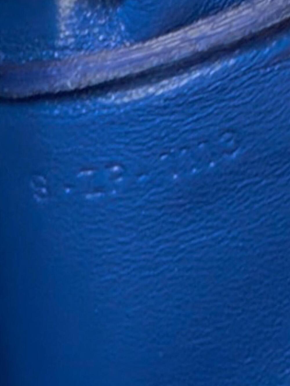 Celine Exotic and Rare Blue Python & Leather Zip Clutch Pouch - Picture 6 of 8